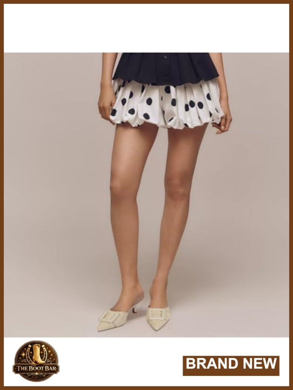 Closed Pointed Toe Kitten Heel Mules with Buckle - Faux Suede Leather, Comfort - Picture 4 of 6
